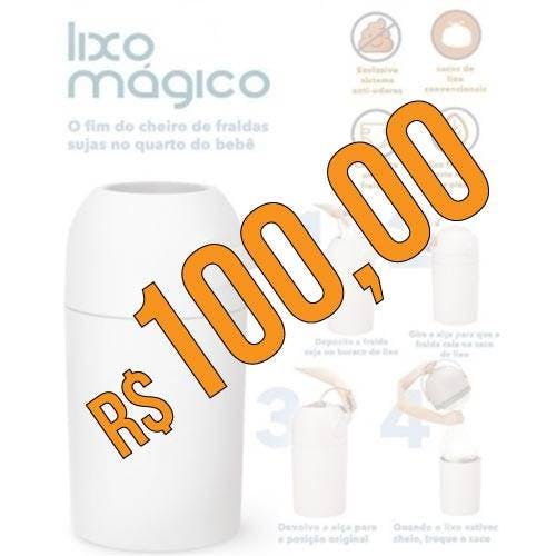 Cota de R$100 para Lixeira mágica anti-odor - Kababy