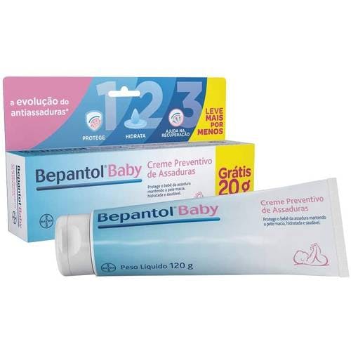 1 Bepantol Baby Creme Preventivo de Assaduras Para Bebês 120g 